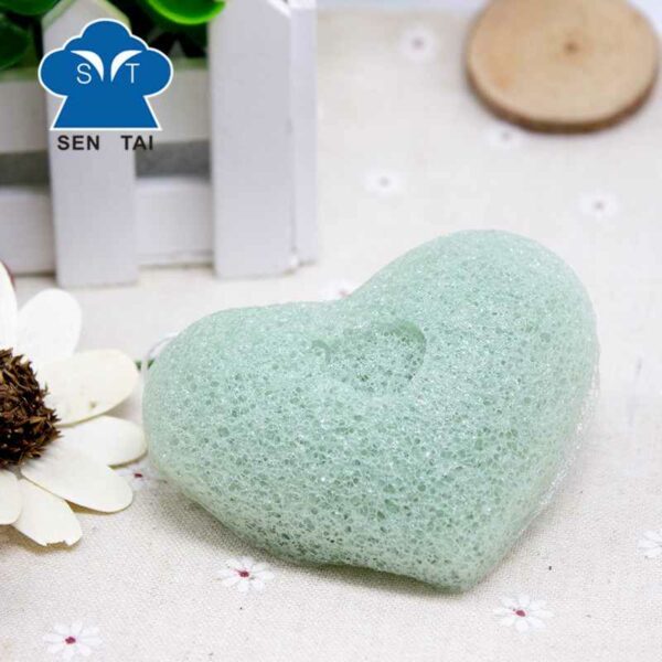 heart shape konjac sponge