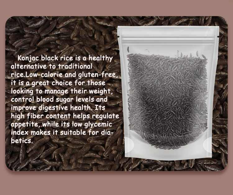 Dried Konjac Black Rice Bulk