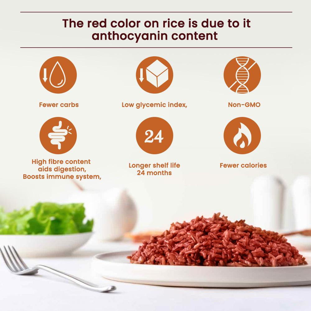 Dry Konjac Red Rice