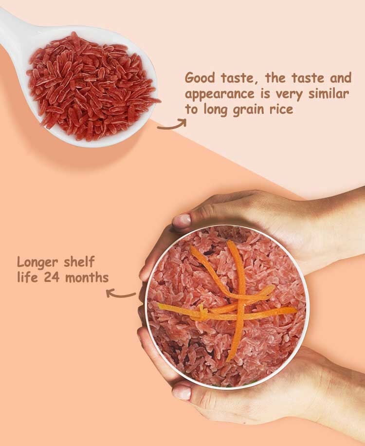 dry konjac red rice