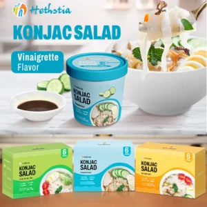 Konjac Salad Vinaigrette Flavor, Konnyaku shirataki noodles