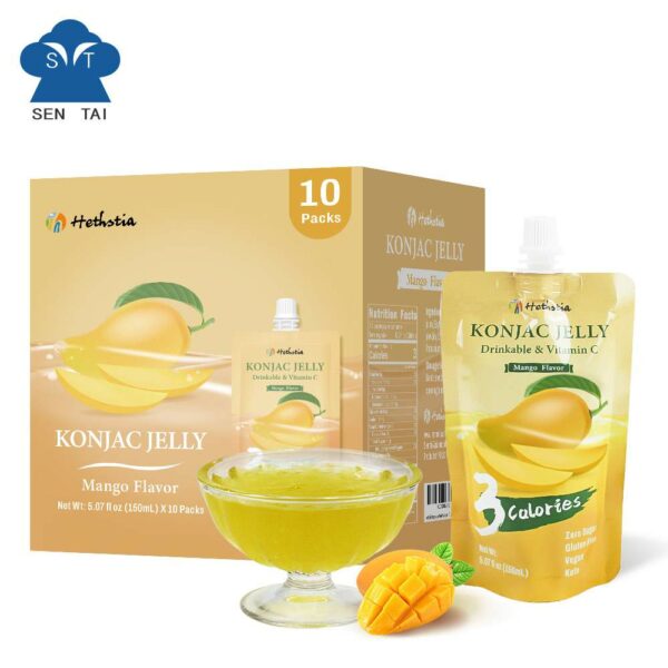 Konjac jelly mango