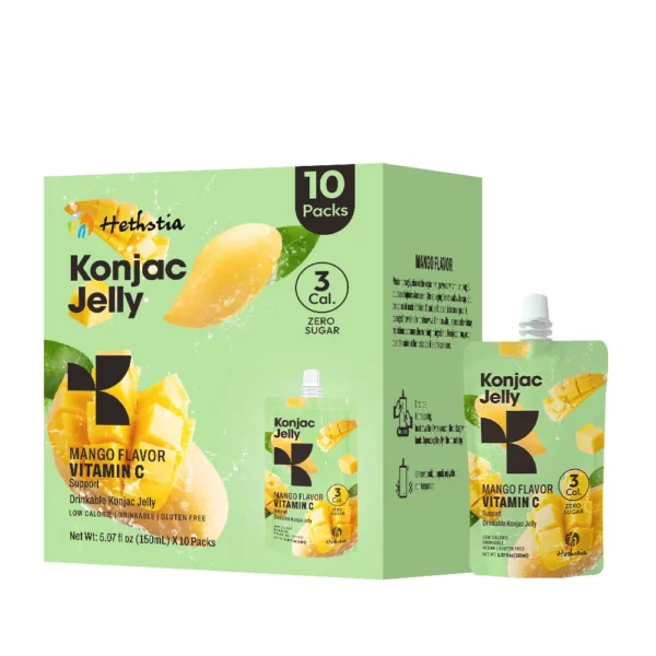 Konjac jelly mango