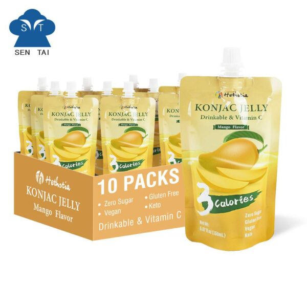 Konjac jelly mango