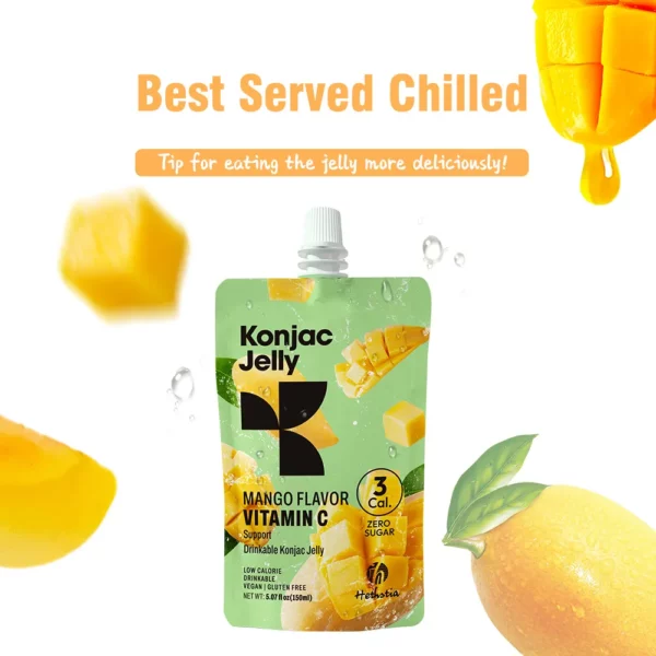 Konjac jelly mango