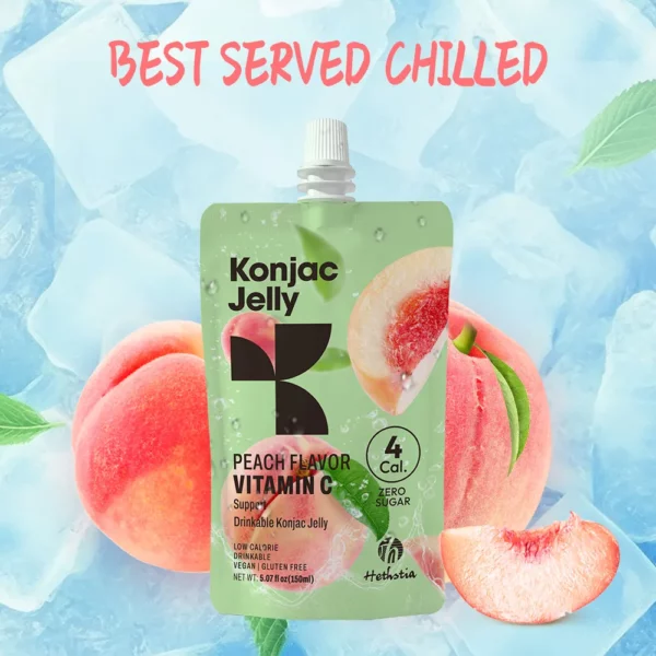 Konjac jelly peach