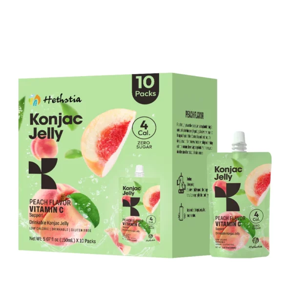 Konjac jelly peach