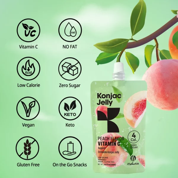 Konjac jelly peach