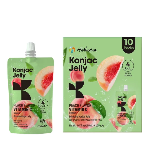 Lychee konjac jelly