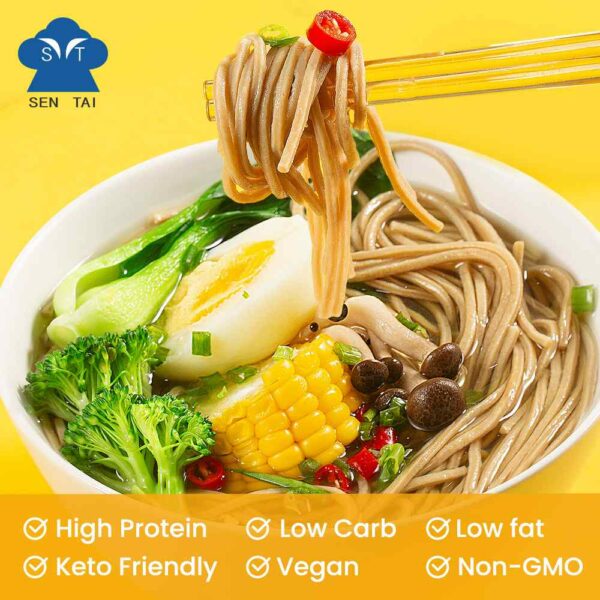 Konjac soybean pasta high in protein