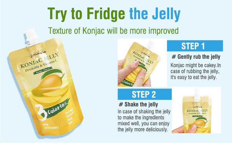 Mango konjac fruit jelly