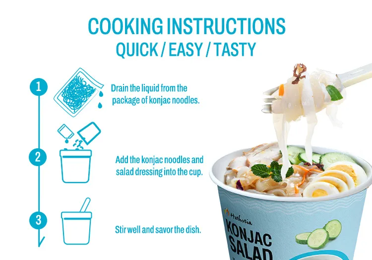 Konnyaku shirataki noodles