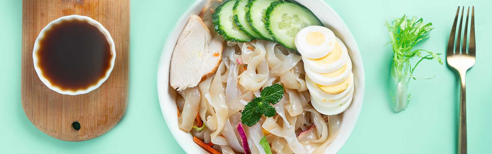 Salada de massa Shirataki