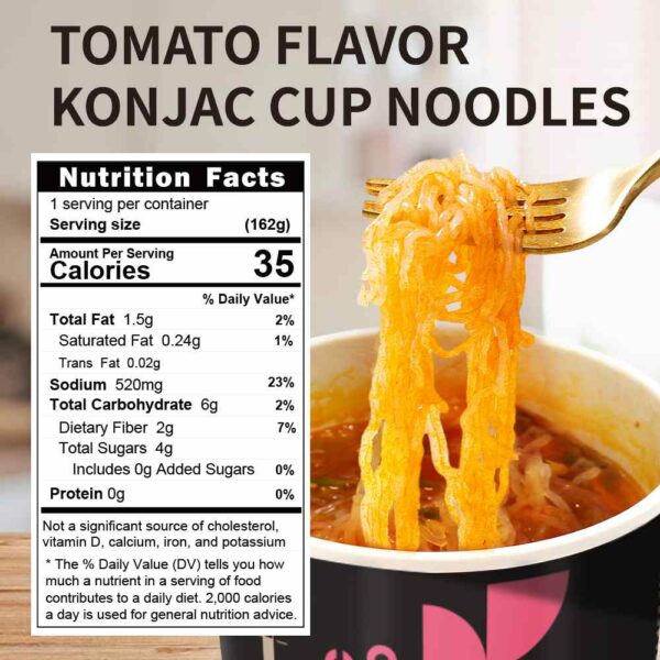 Shirataki konnyaku instant noodles