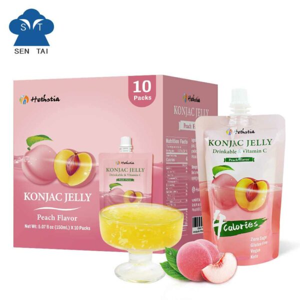 konjac jelly peach drinkable