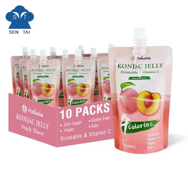 konjac jelly peach drinkable