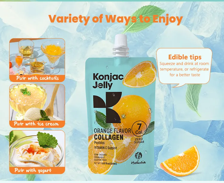 konjac orange jelly