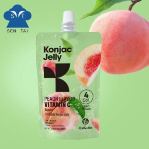 Konjac jelly peach