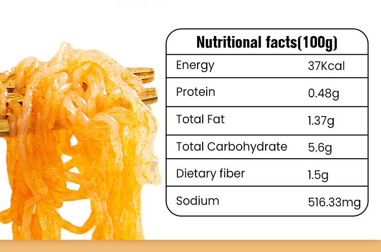 Shirataki konnyaku instant noodles 