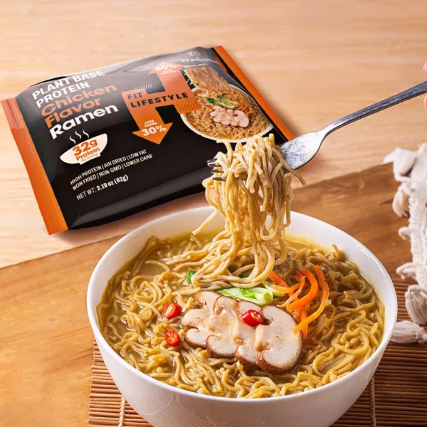 Chicken ramen noodles packet