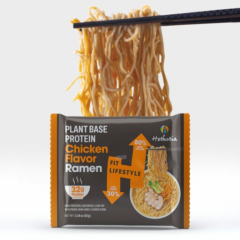 high protein chicken ramen packet