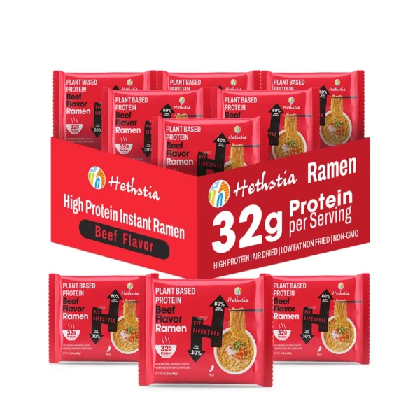 High Protein Beef Ramen Noodles Packet