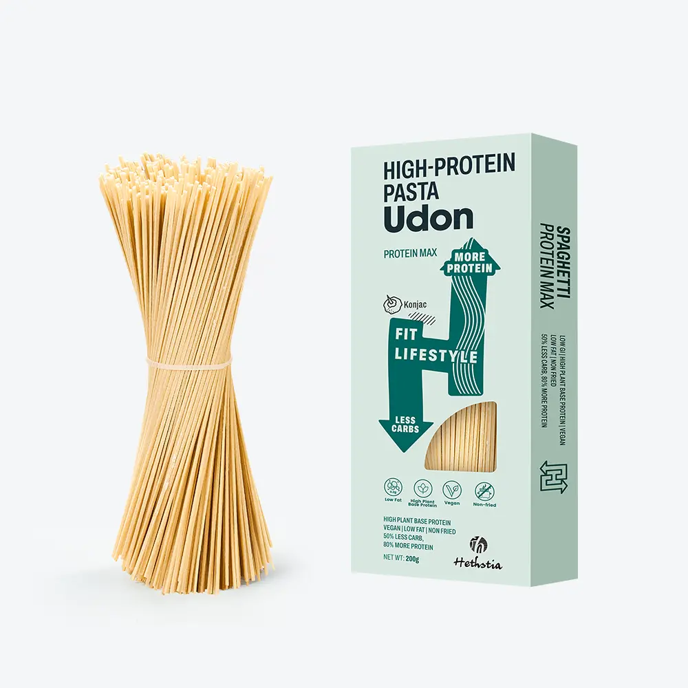 Linguine riches en protéines (pâtes udon), 39 g de protéines