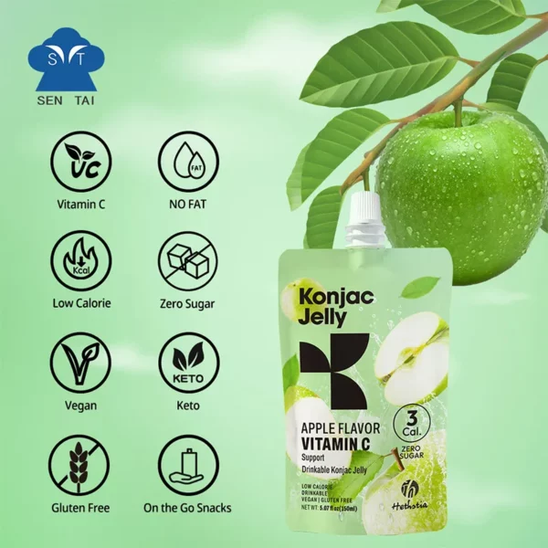 Konjac jelly apple