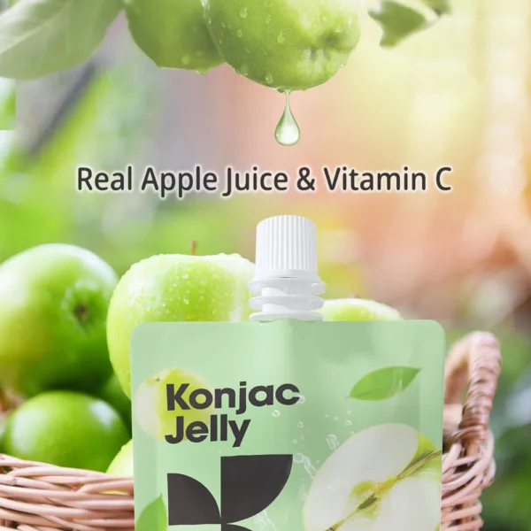 Konjac jelly apple