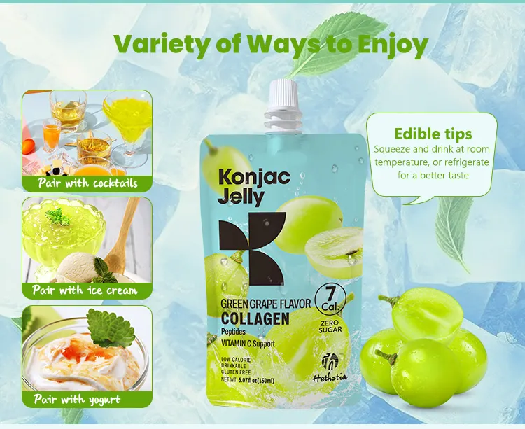 Konjac jelly grape