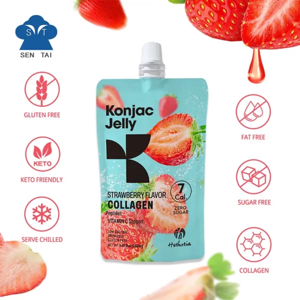 Strawberry Konjac Jelly