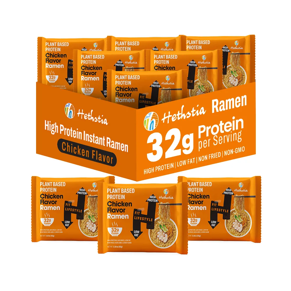 Chicken Flavor Ramen In Packet, Protein Instant Noodles - Image 2