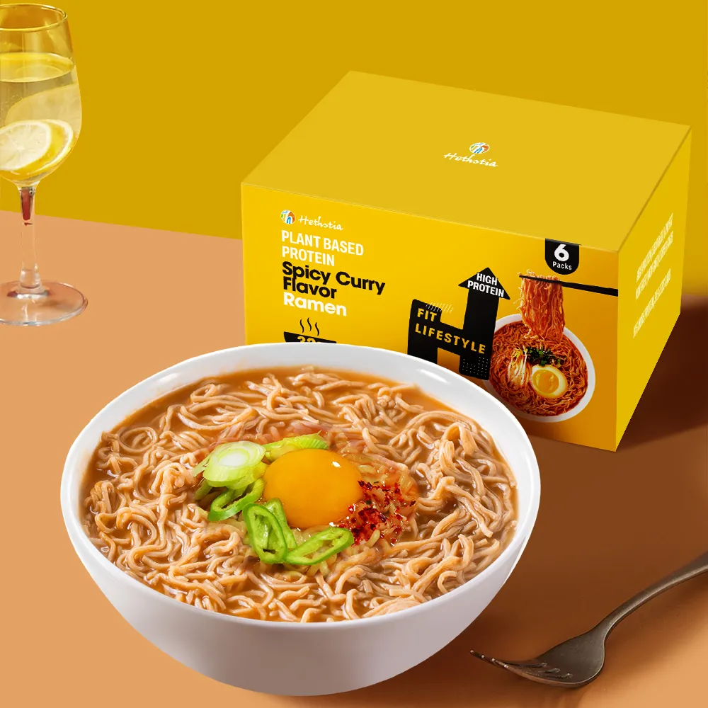 Высокобелковая лапша рамен оптом с острым вкусом карри