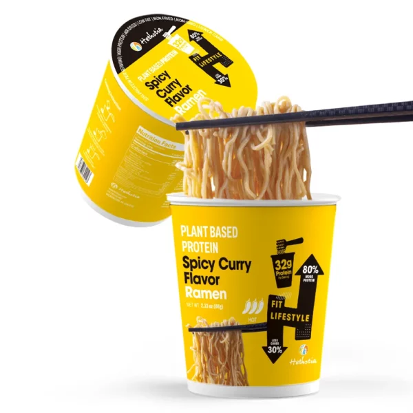 High Protein Cup Noodles Spicy Curry Flavor