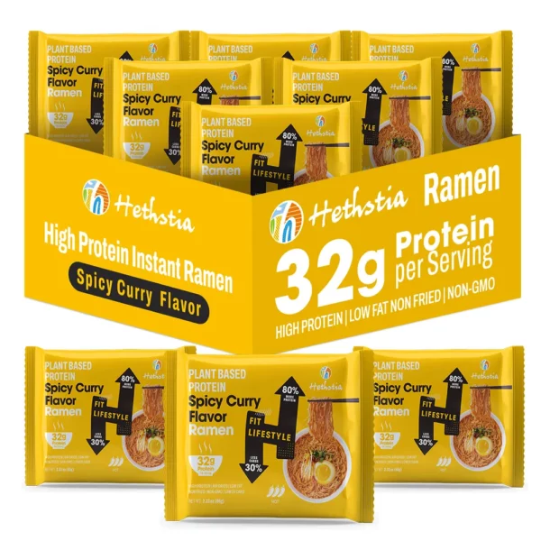 High Protein Ramen Noodles Bulk Spicy curry flavor