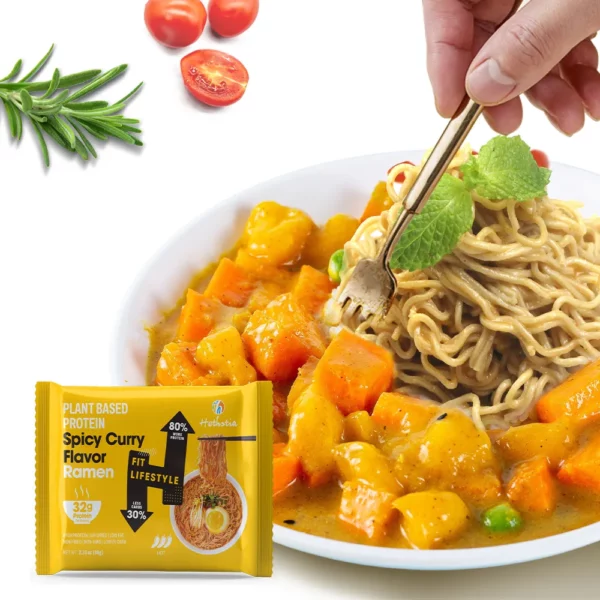High Protein Ramen Noodles Bulk Spicy curry flavor