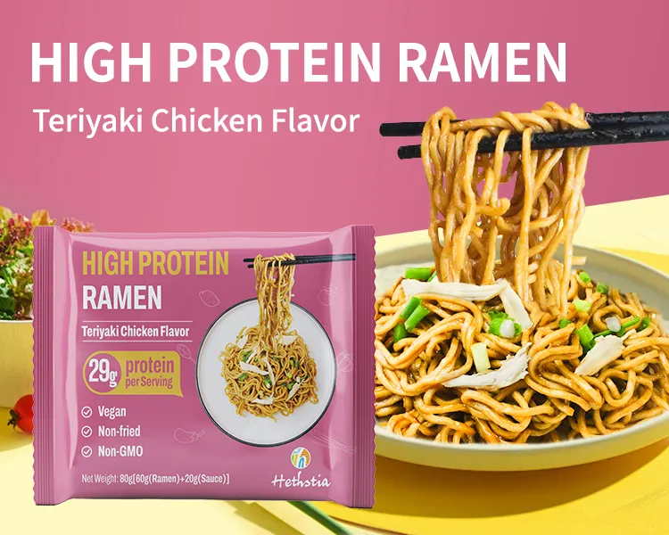 Nouilles hyperprotéinées Poulet Teriyaki