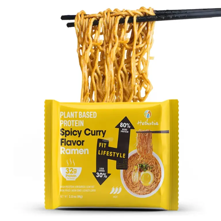 Nouilles Ramen hyperprotéinées en vrac saveur curry épicé