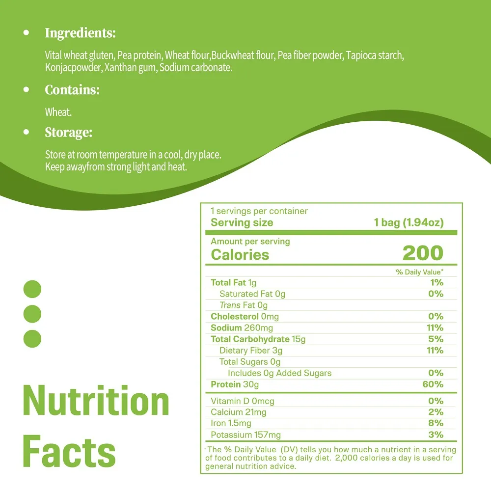 Healthy high-protein noodles