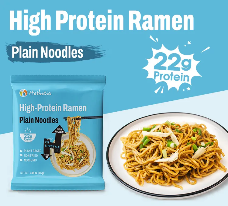 Einfache Udon-Nudeln mit hohem Proteingehalt, gesunde Protein-Ramen