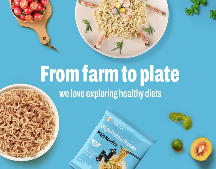Einfache Udon-Nudeln mit hohem Proteingehalt, gesunde Protein-Ramen