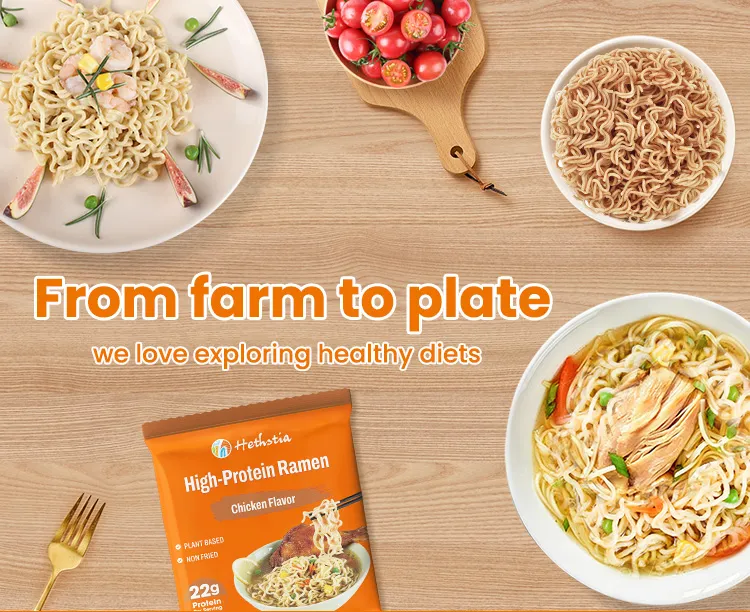 Udon mit hohem Proteingehalt, kohlenhydratarmes Ramen