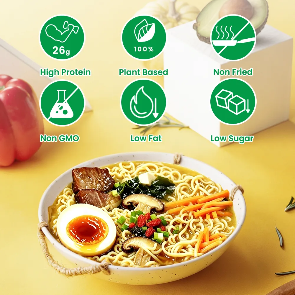Ramen mit pflanzlichem Eiweiß | 26 g pro Portion