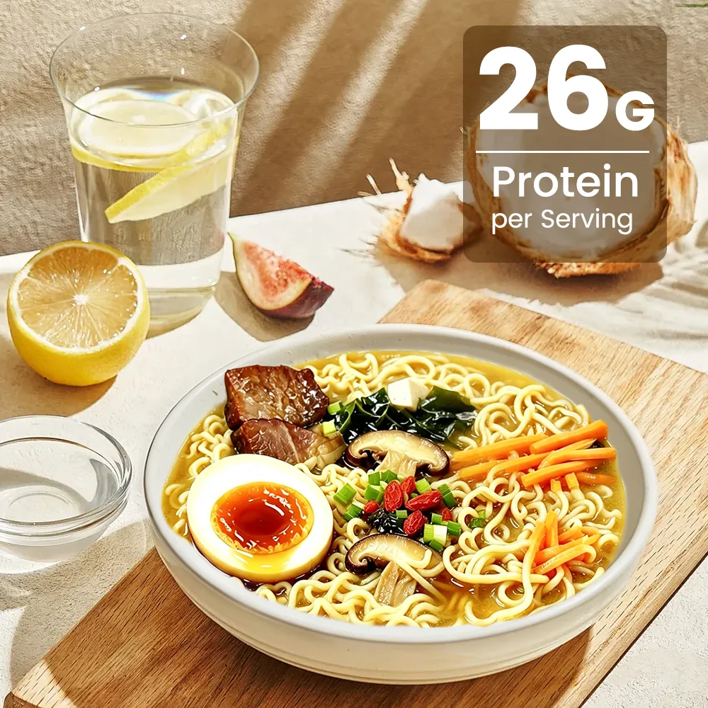 Ramen mit pflanzlichem Eiweiß | 26 g pro Portion