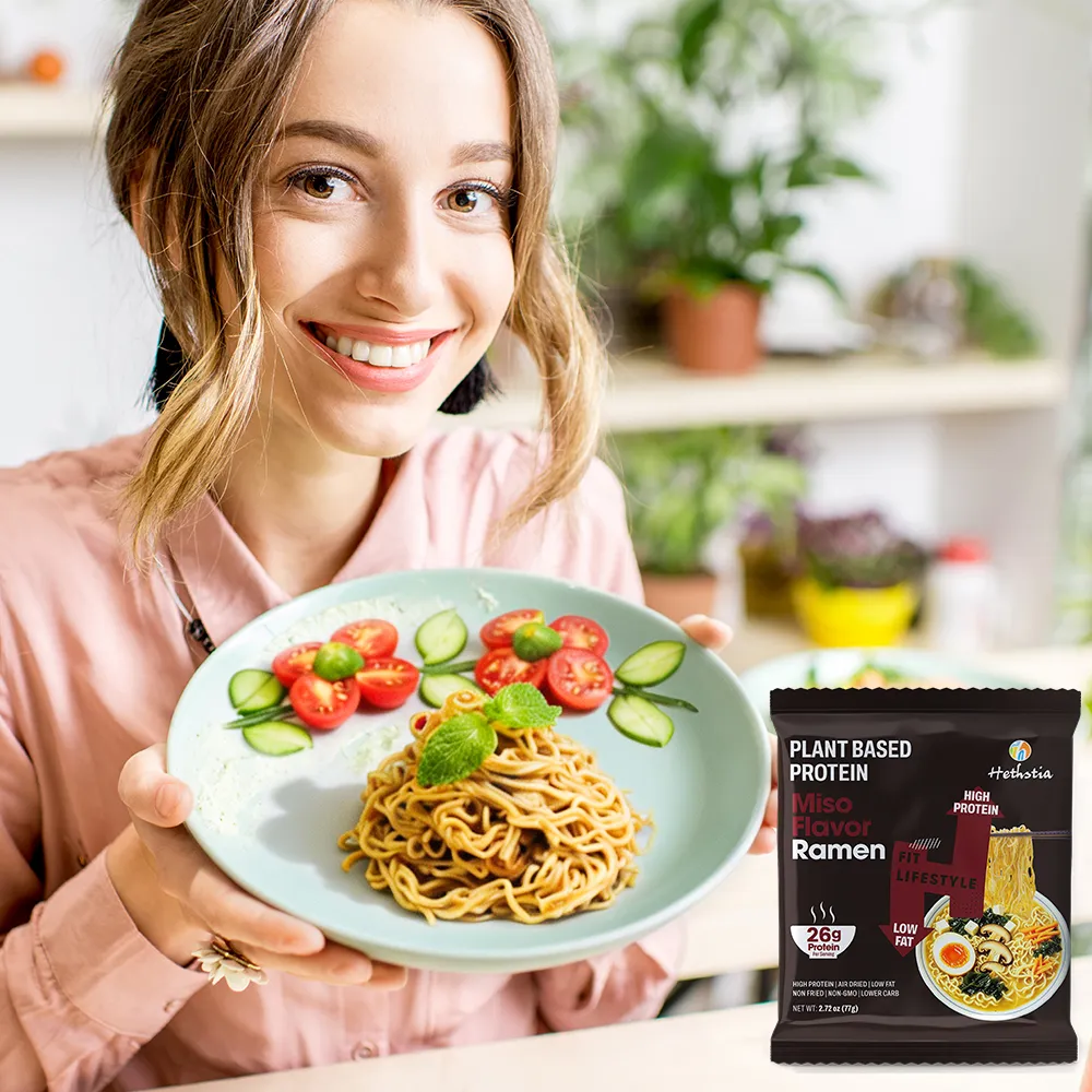 Sopa de Ramen Vegana com Miso | 26 g de proteína de origem vegetal