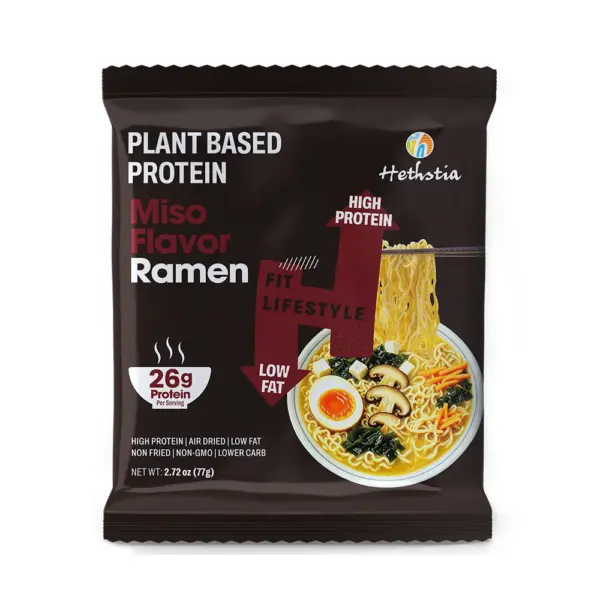 Sopa de Ramen Vegana com Miso | 26 g de proteína de origem vegetal