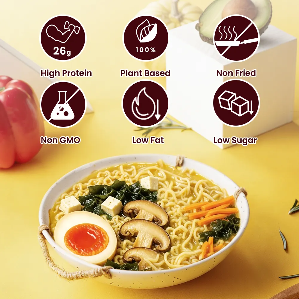 Sopa de Ramen Vegana com Miso | 26 g de proteína de origem vegetal