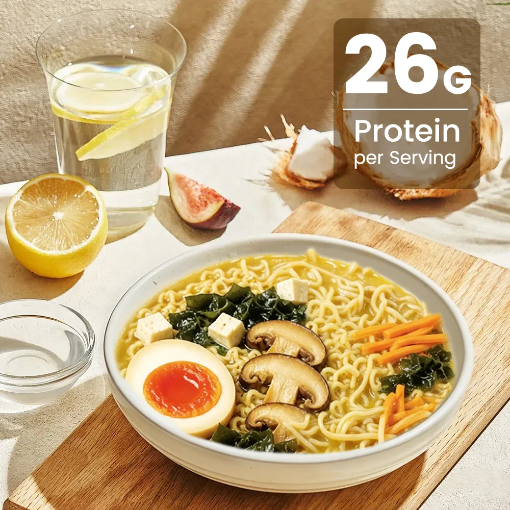 Sopa de Ramen Vegana com Miso | 26 g de proteína de origem vegetal