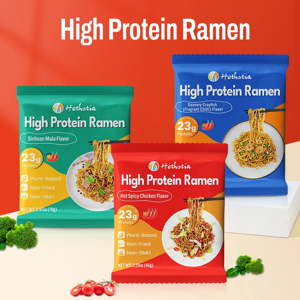 Ramen de Proteína Vegana com Sabor a Frango Picante