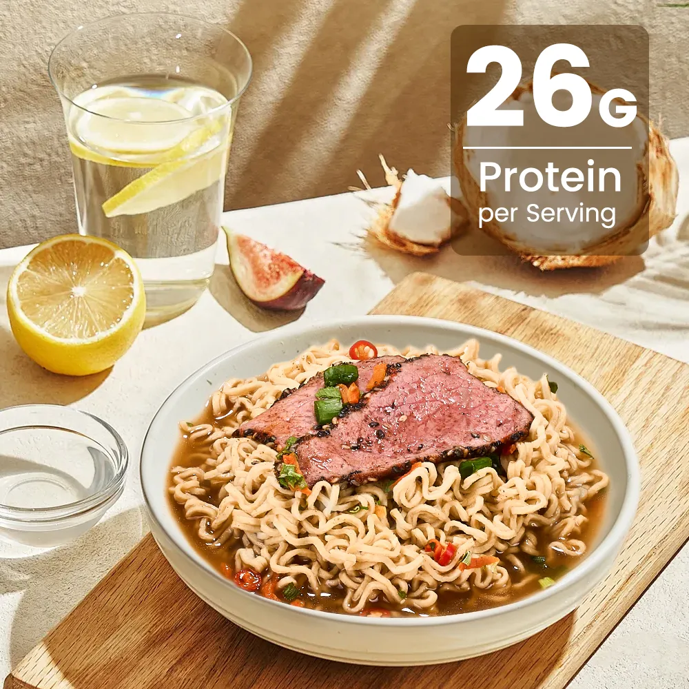 Beef-flavored Ramen Noodles | 26g Protein Instant Soup